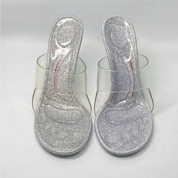 Alexander Wang Glitter Stiletto Sandals size 40 - Picture 6 of 15